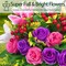 Artificial Cemetery & Memorial Flowers with Vase – Colorful Silk Rose & Lily Gravesite Bouquet, UV-Resistant Outdoor Grave Decoration for Headstones (2 Sets)